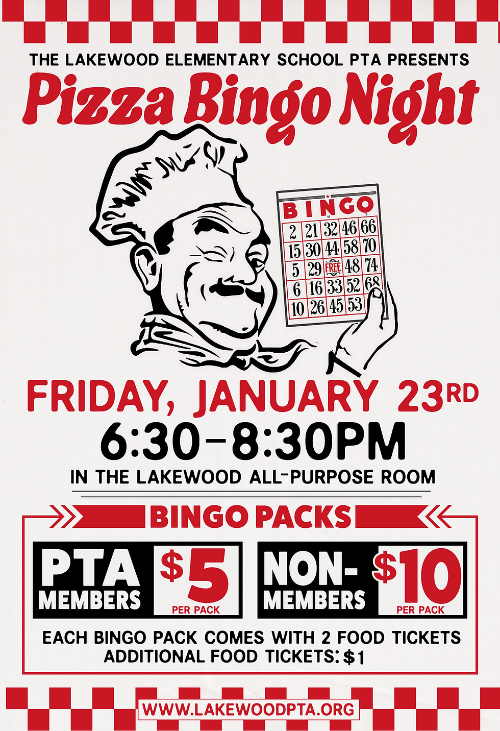 Pizza Bingo Night 