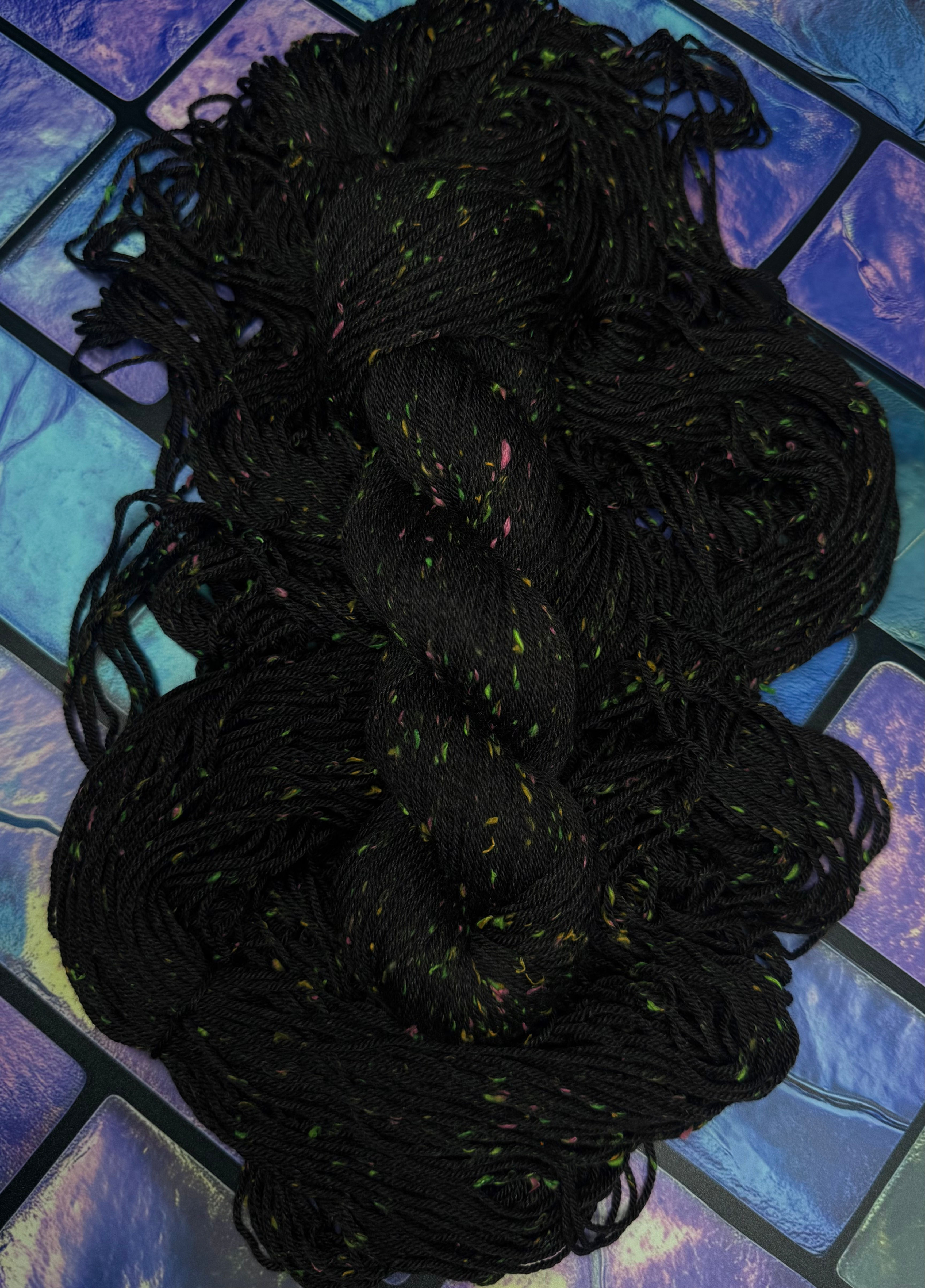 A Galaxy Far Away - Neon Donegal Nep - DK or Fingering/Sock
