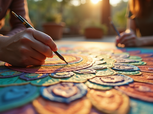 Enhancing Relaxation and Focus Through Mindful Art Practices