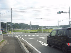 市民病院北十字路信号