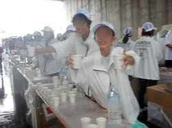 第11給水所 (36.3km)　※第10給水所の裏側