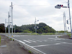 北茨城市民病院下丁字路信号