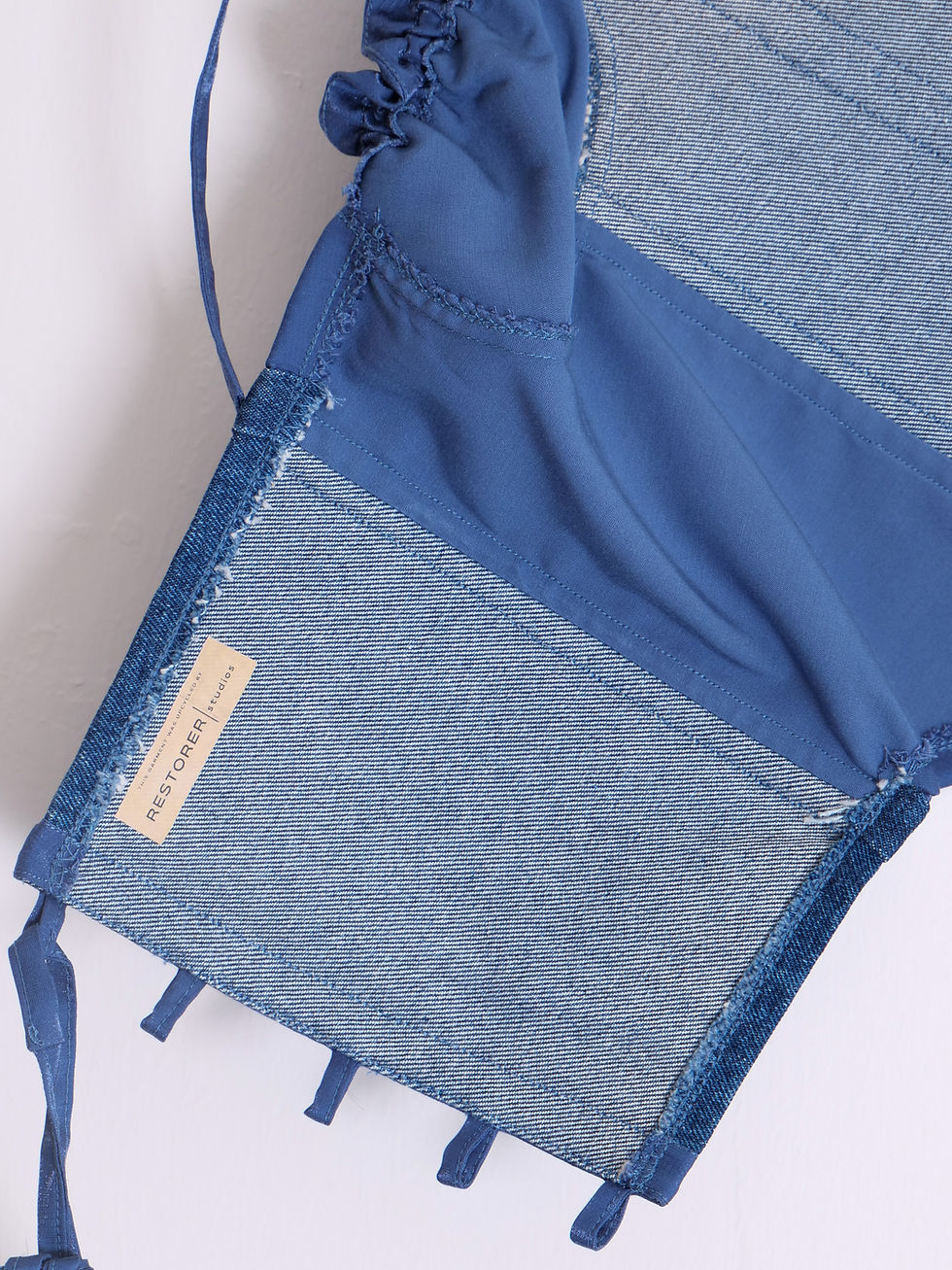 Thumbnail: Denim & Satin BUSTIER