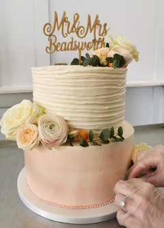 Pastel colours - Spring wedding cake
