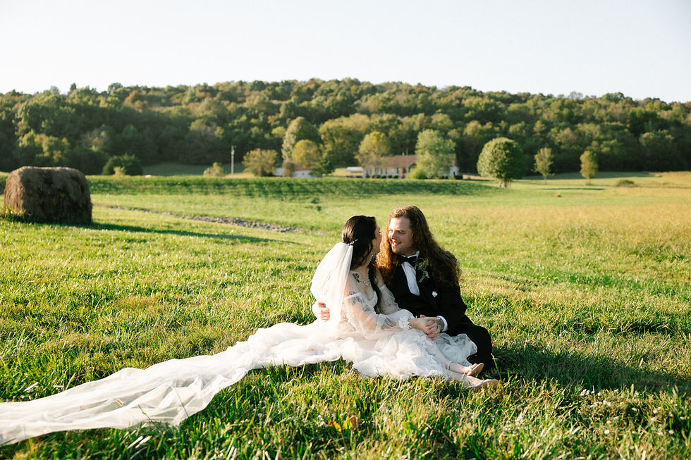 laid back wedding inspiration. Tennessee wedding venue with views of rolling hills