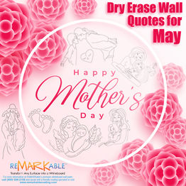 DRY ERASE WALL QUOTES FOR MAY 2022