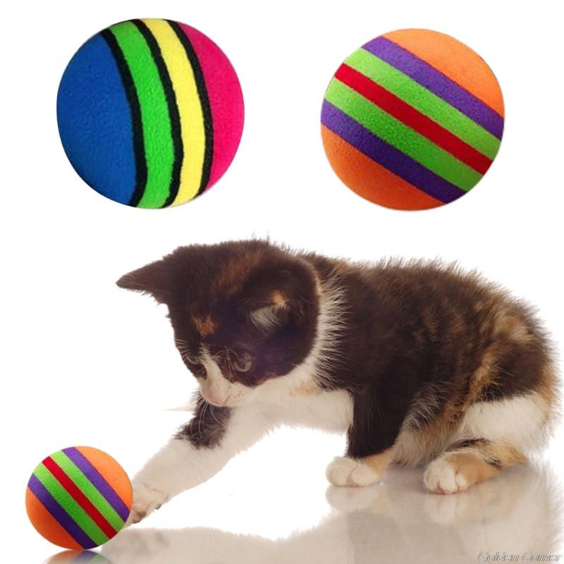 Thumbnail: 10 Pcs Pet Toy Latex Balls Colorful Chew For Dogs Cats Puppy Kitten Soft Elastic