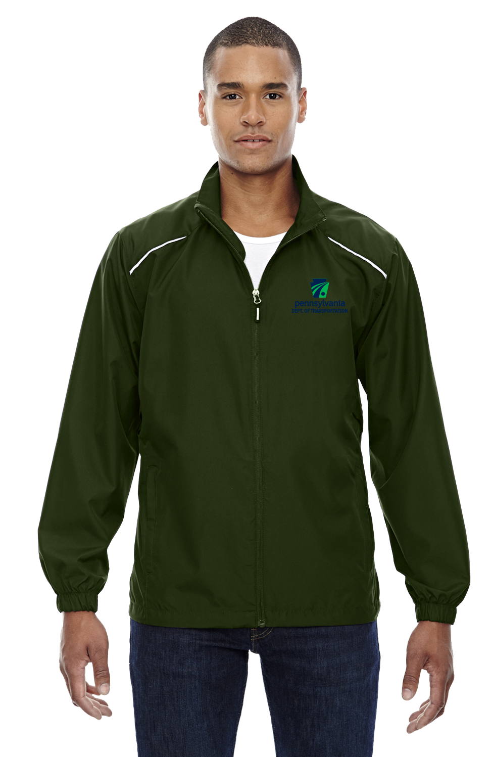 Thumbnail: Men's Full Zip Soft Feel Unlined Jacket
