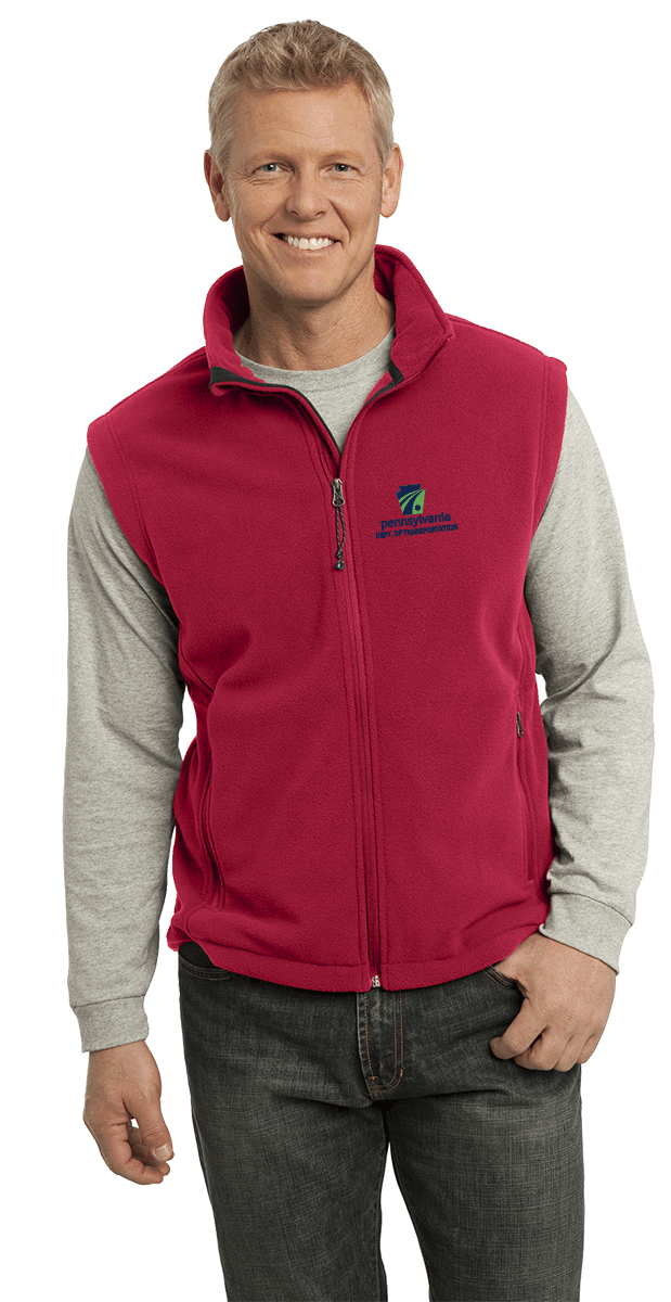 Men's Fleece Vest PennDOT Proud