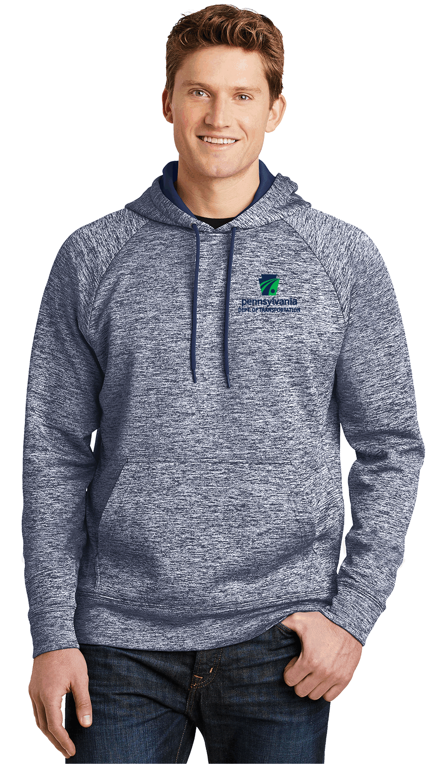 Thumbnail: Sport-Tek Electric Heather Pullover Hooded Sweatshirt