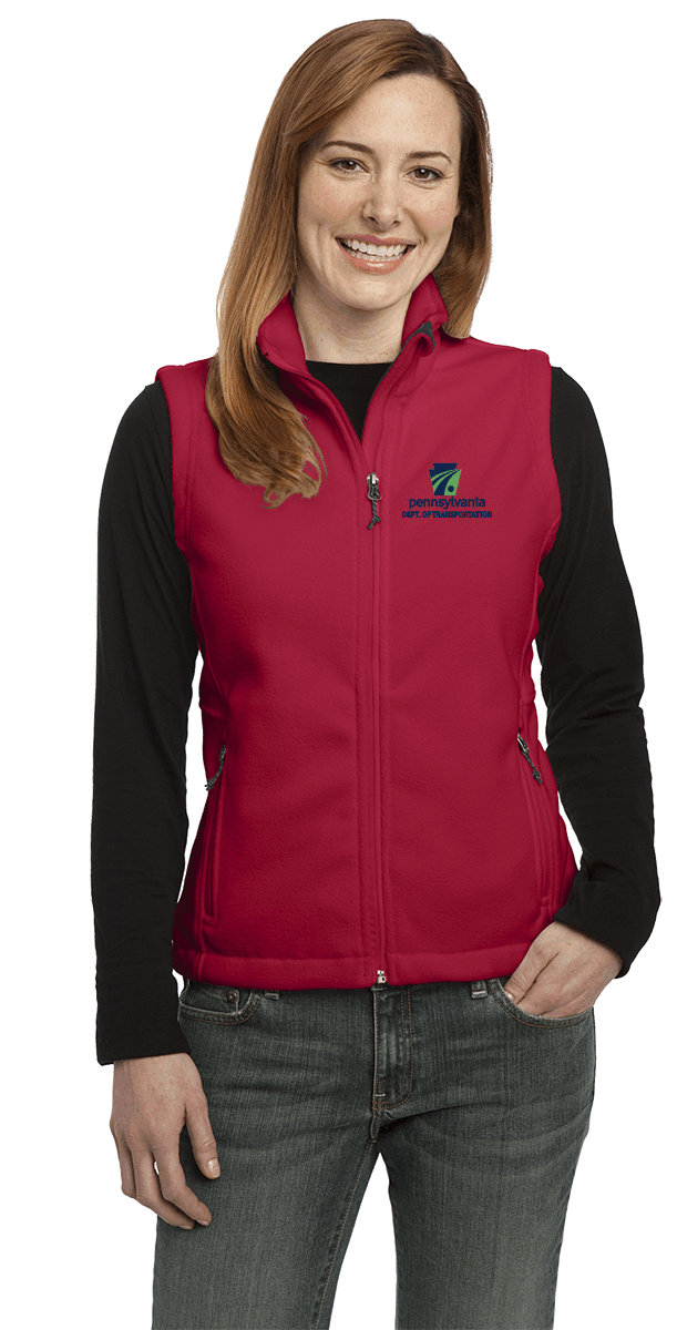 Ladies Fleece Vest PennDOT Proud