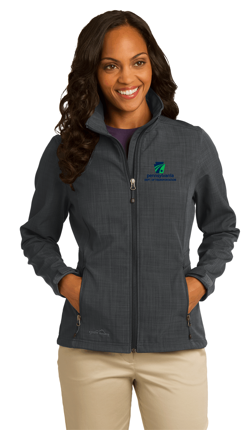 Thumbnail: Eddie Bauer Ladies Shaded Crosshatch Soft Shell Jacket