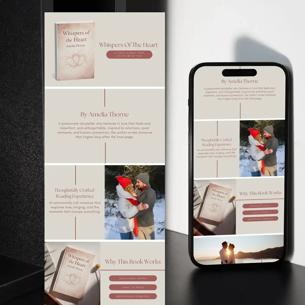 Thumbnail: Amazon KDP romance EBC Canva template