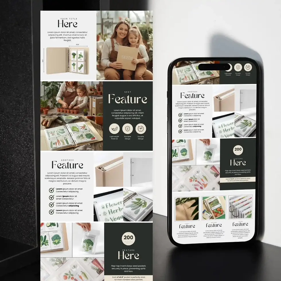 Thumbnail: Amazon FBA gardening product listing template