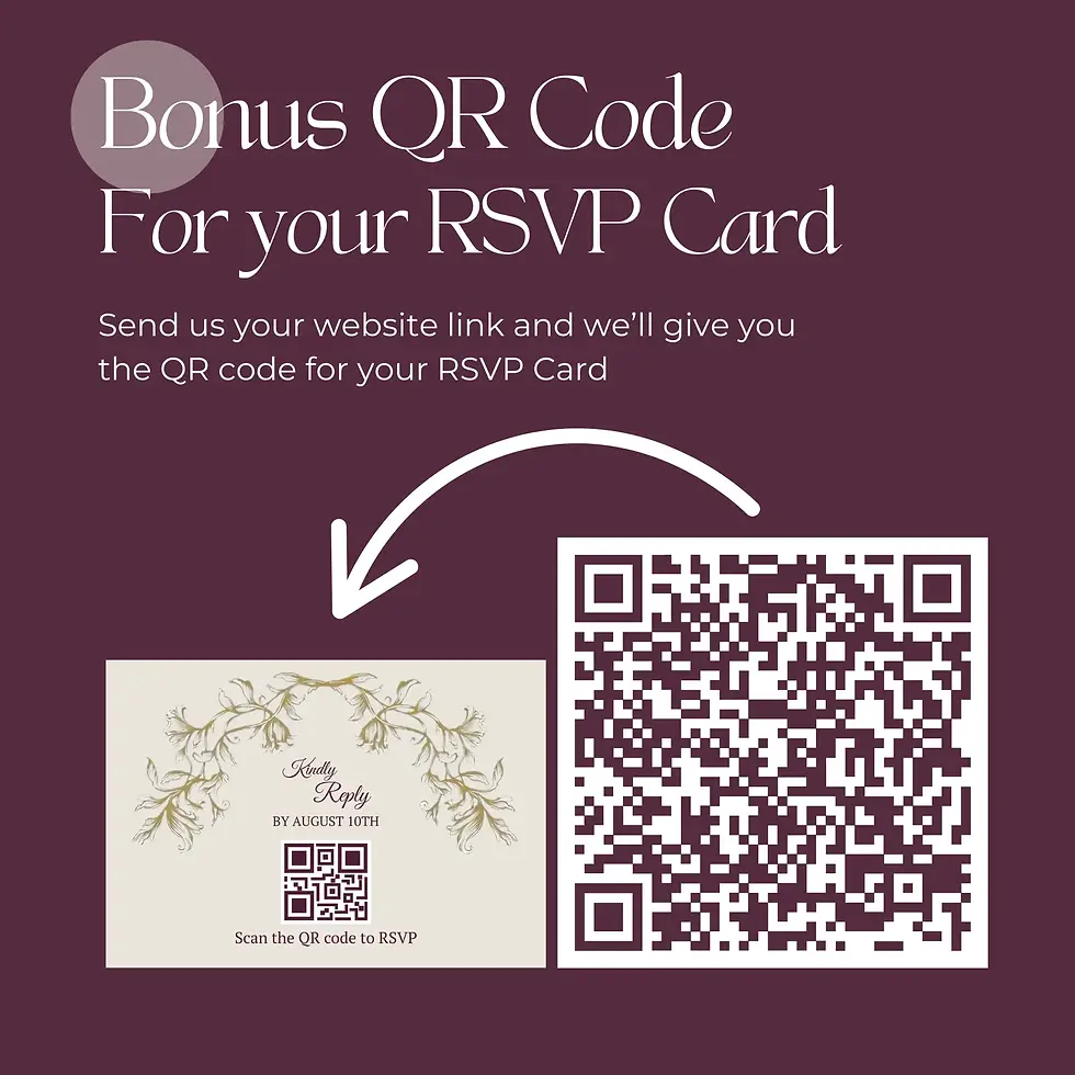 Thumbnail: Elegant 4 in 1 wedding stationery templates for brides