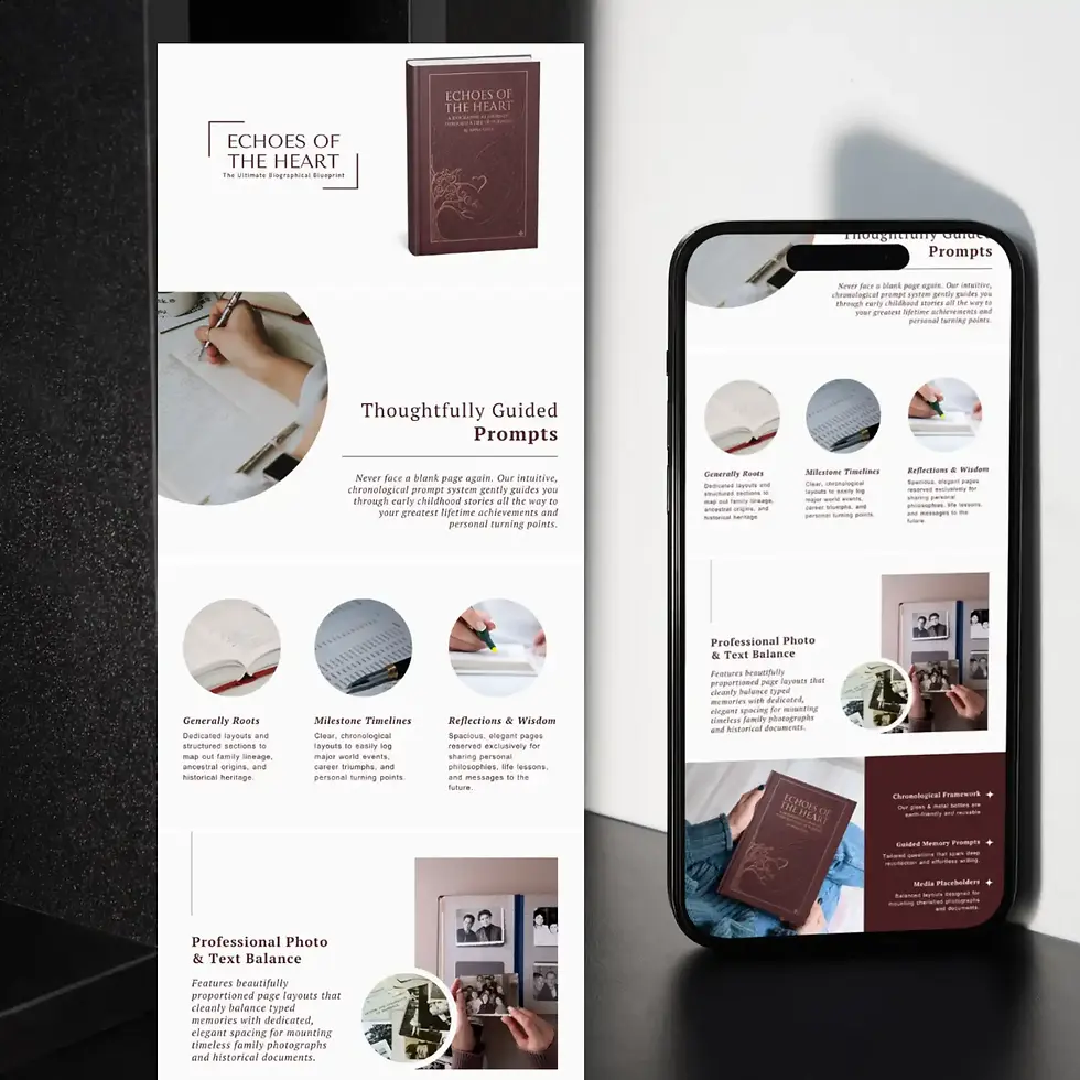 Thumbnail: Canva template for memoir Amazon KDP listings