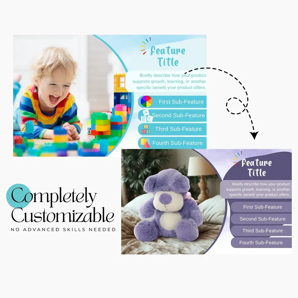 Thumbnail: Kids toys Amazon EBC design editable Canva template
