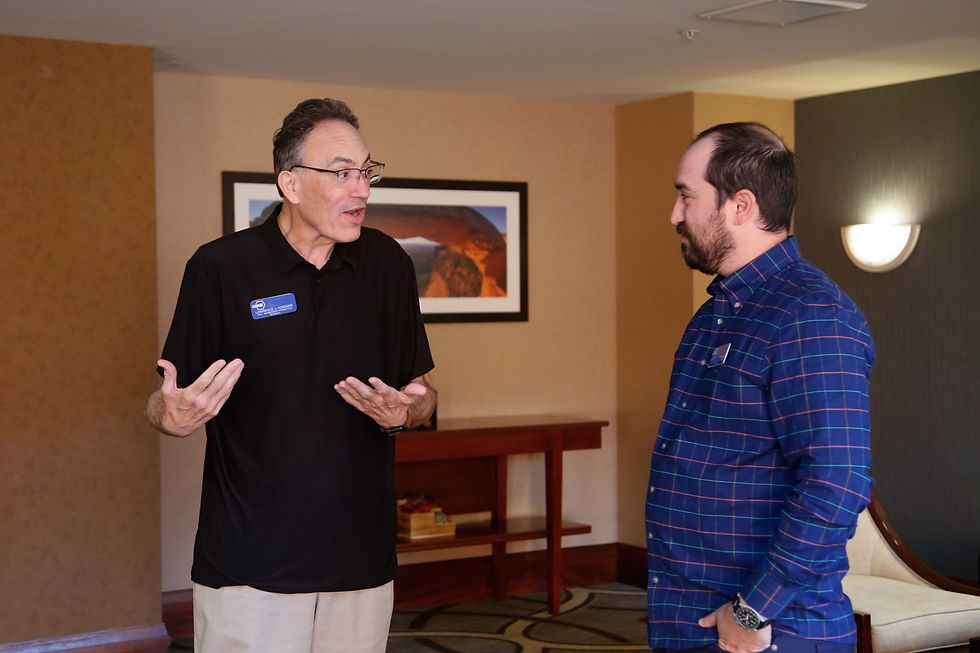 Larry Hodgins at one of the Member Resource Groups