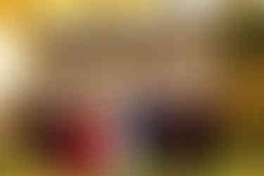 bridal party in maroon colored suits and dresses standing in front of a stone house  at Tyler Arboretum in Media, Pennsylvania