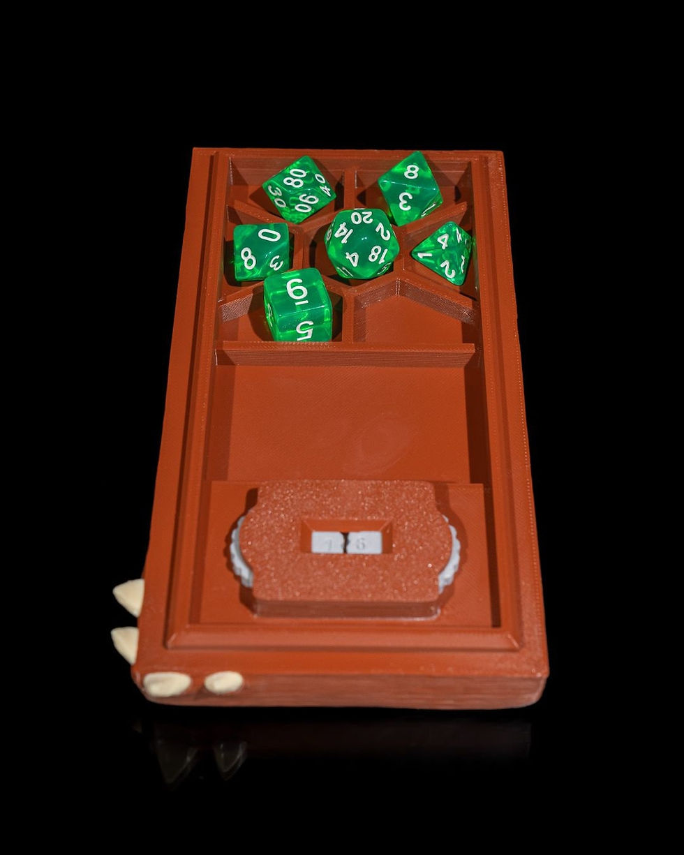 Mimic Dice Box with Counter – Tabletop RPG Storage — product photo 2