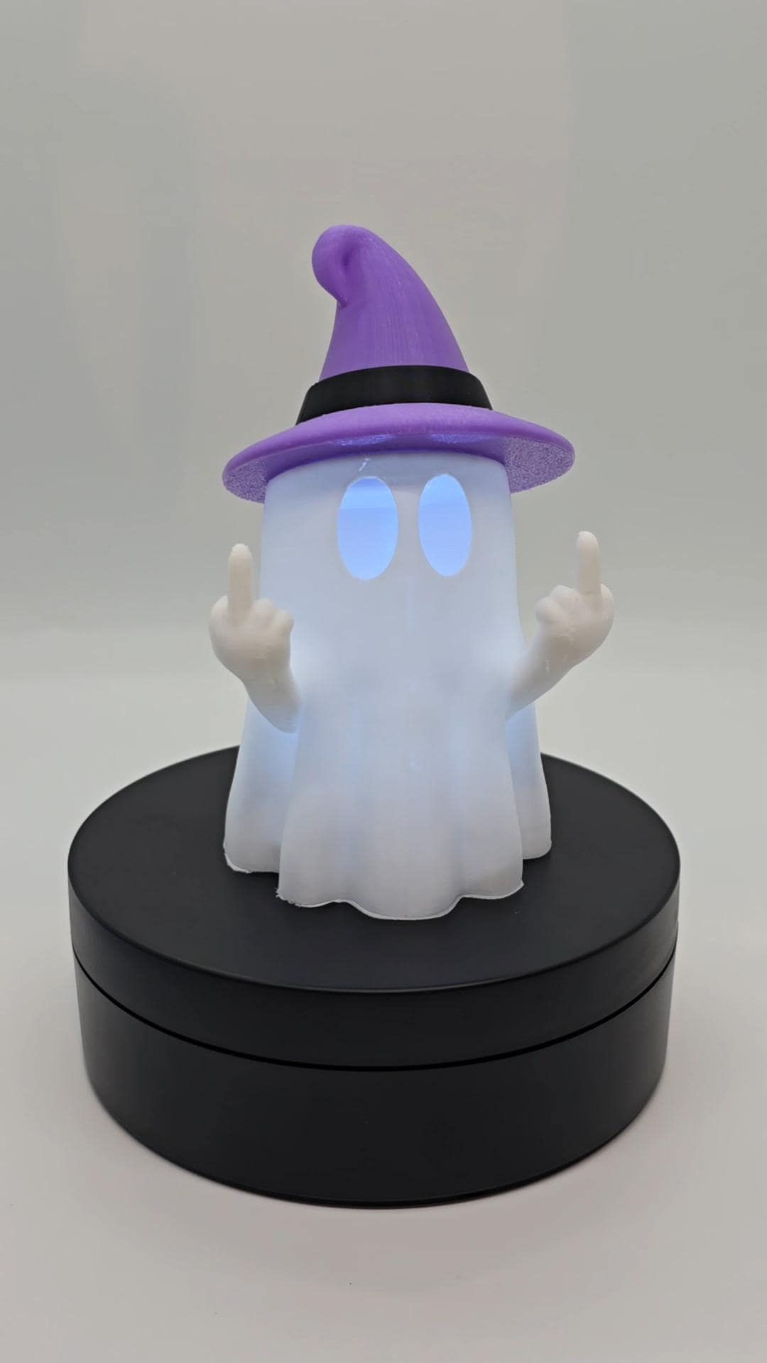 3D Printed Halloween Ghost Tea Light | Witch Hat LED Decoration