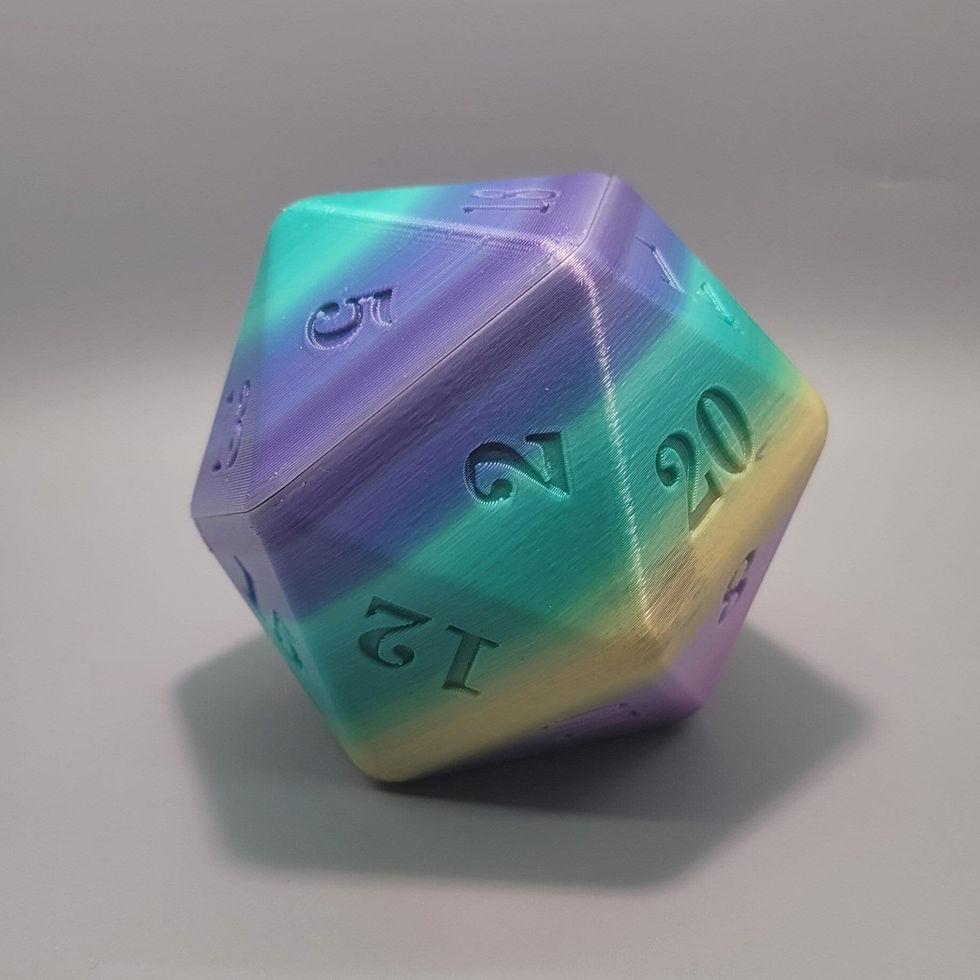 Giant 20D dice containers