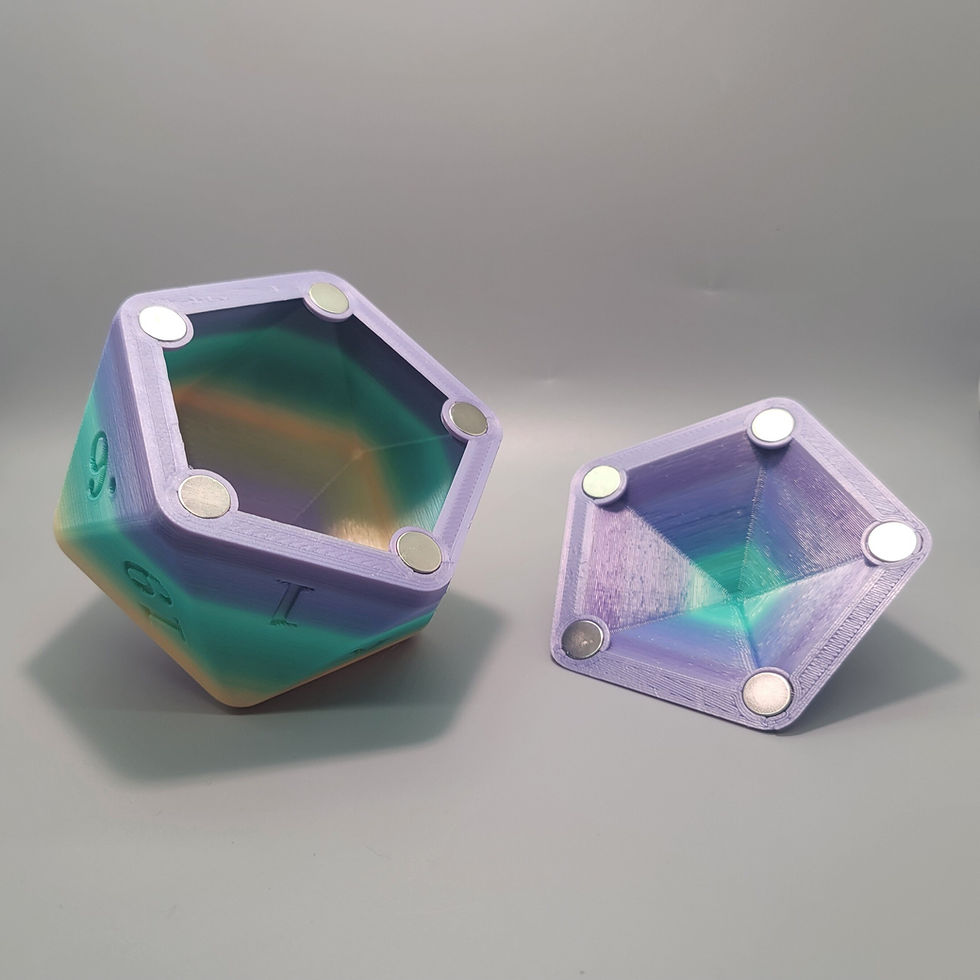 Giant D20 Dice Container – Tabletop Storage — product photo 2