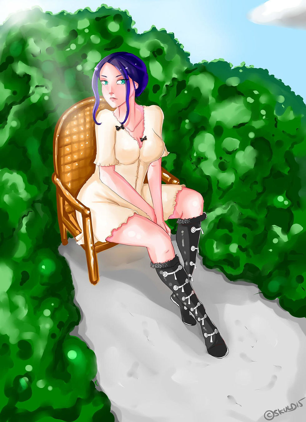 Jeune fille assise