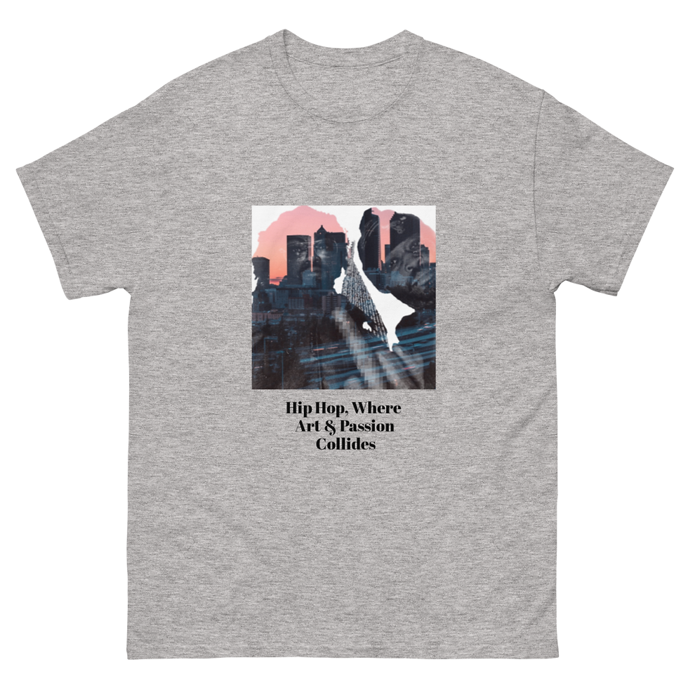 Thumbnail: Quranic The MC & DJ Mixed Drinks 'Q&A city-overlay' hoodie (Art & Passion)