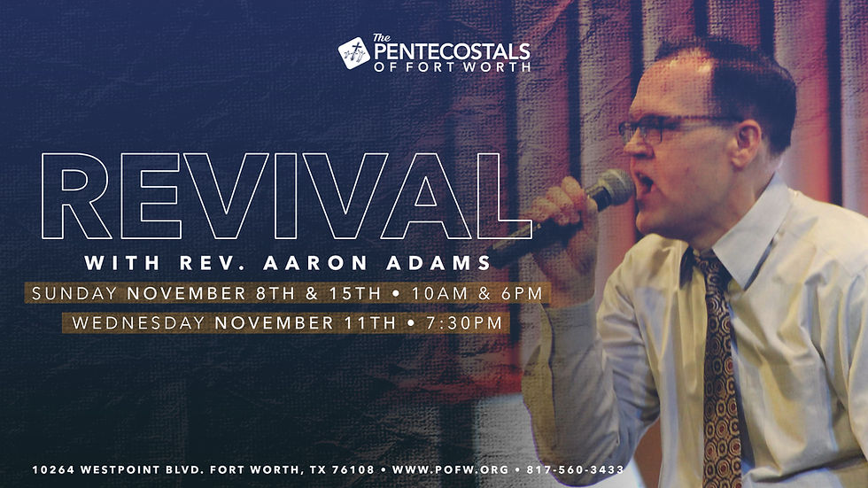 Revival with Rev. Aaron Adams