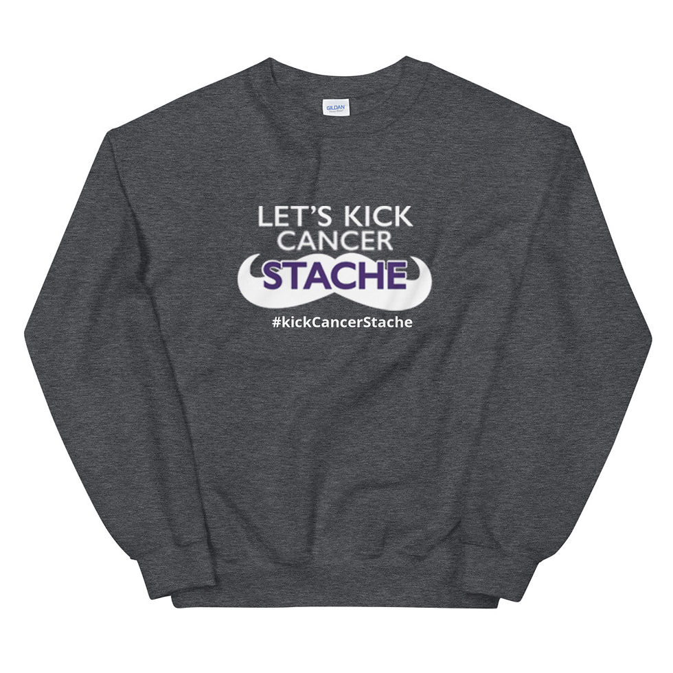 Thumbnail: Kick "Cancer" Stache Unisex Sweatshirt