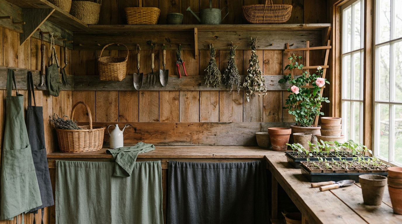 Cedar boards and woodworking tools ready for a made-to-order build