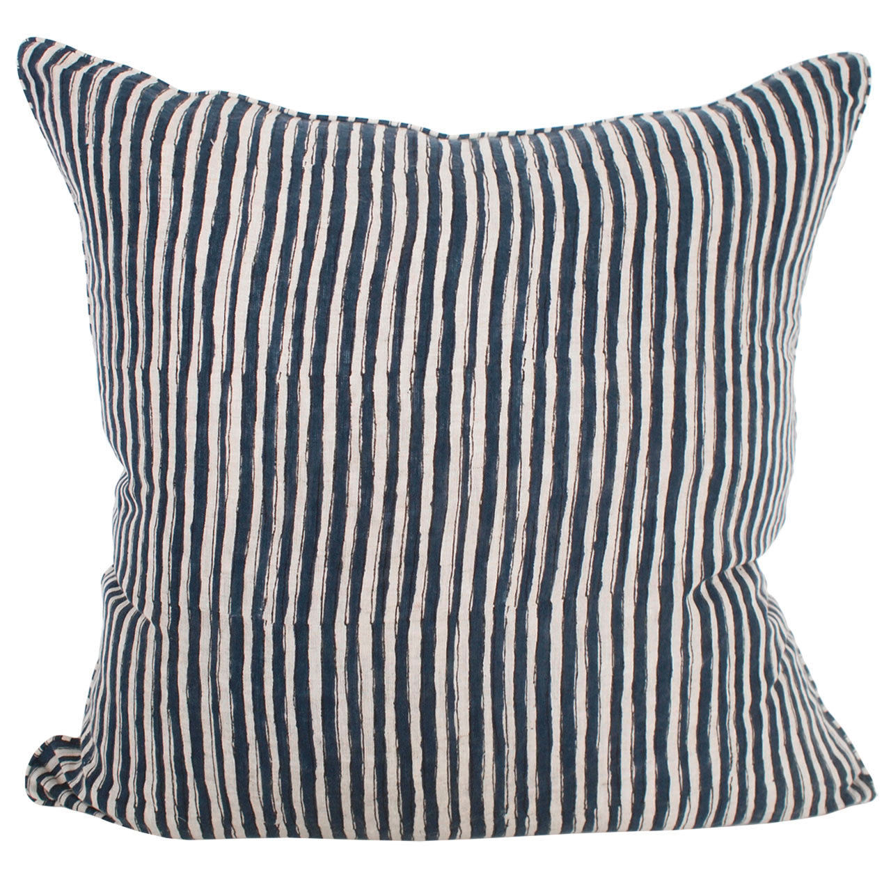 Ticking Indian Teal Pillow