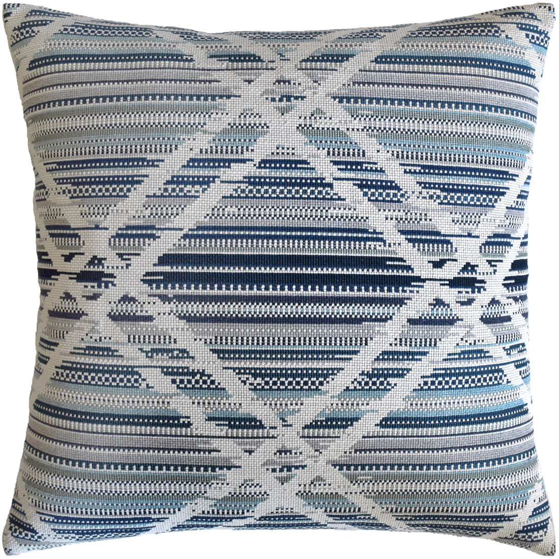 Double Cross Denim Pillow