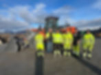 Nesna Maskinstasjon med deres nye Hitachi ZW180-7 hjullaster.