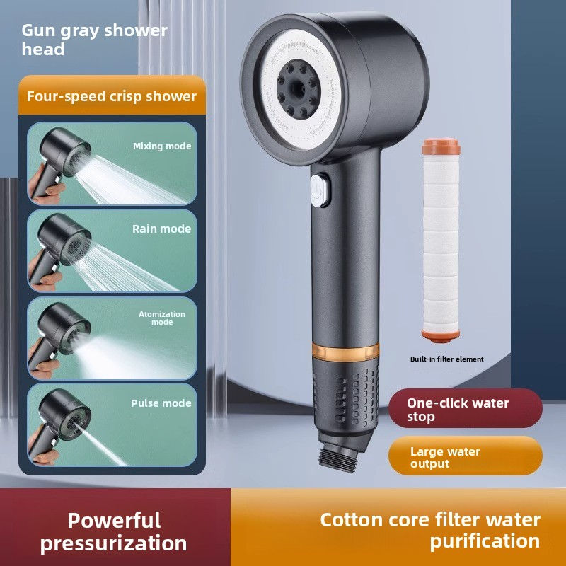 Thumbnail: Bathroom Shower Pressurized Bath Heater Showerhead