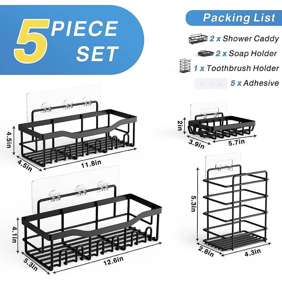 Thumbnail: Wall Mounted Bathroom Organizer Rack