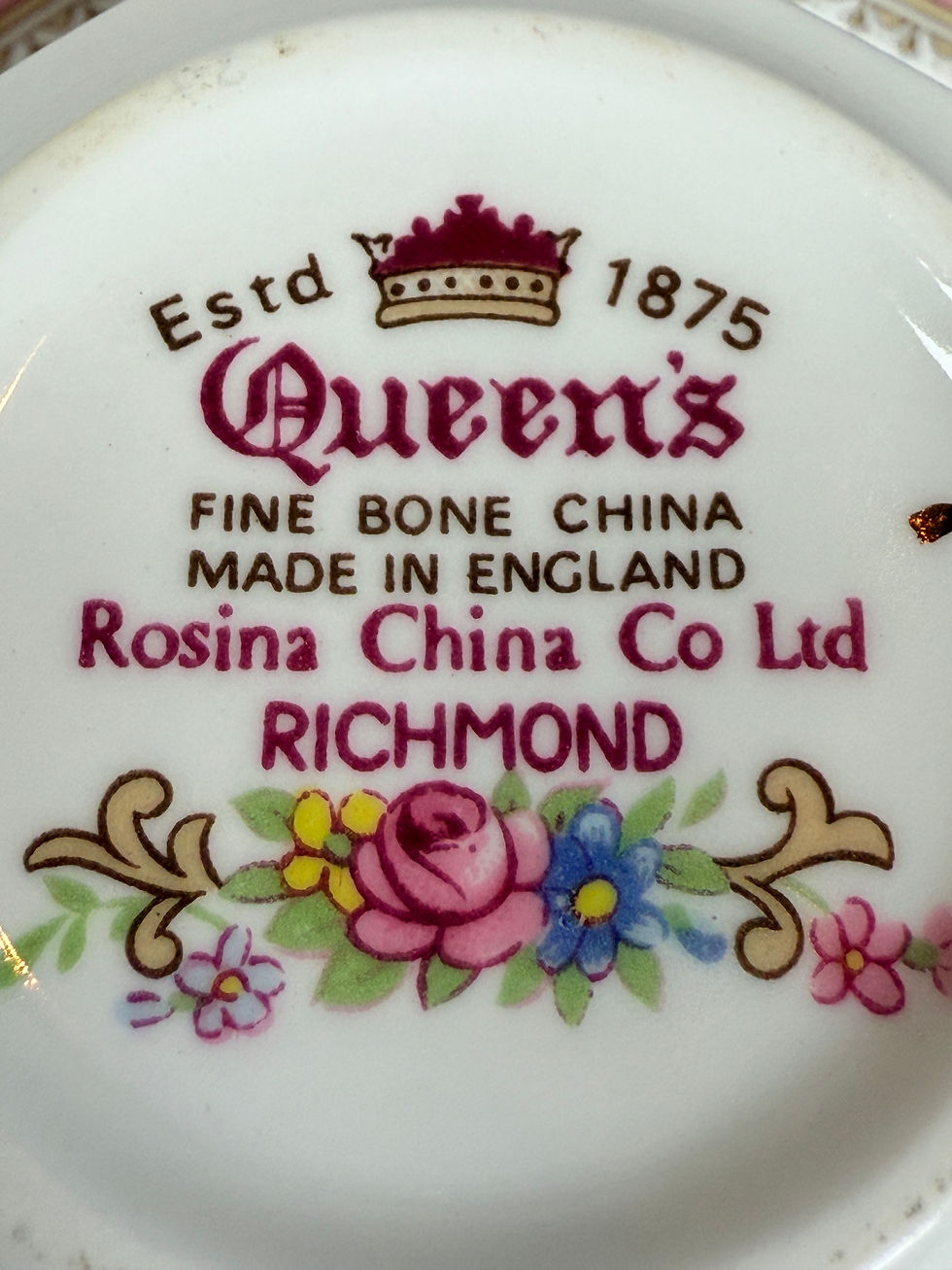 Thumbnail: QUEENS FINE BONE CHINA ESPRESSO CUP