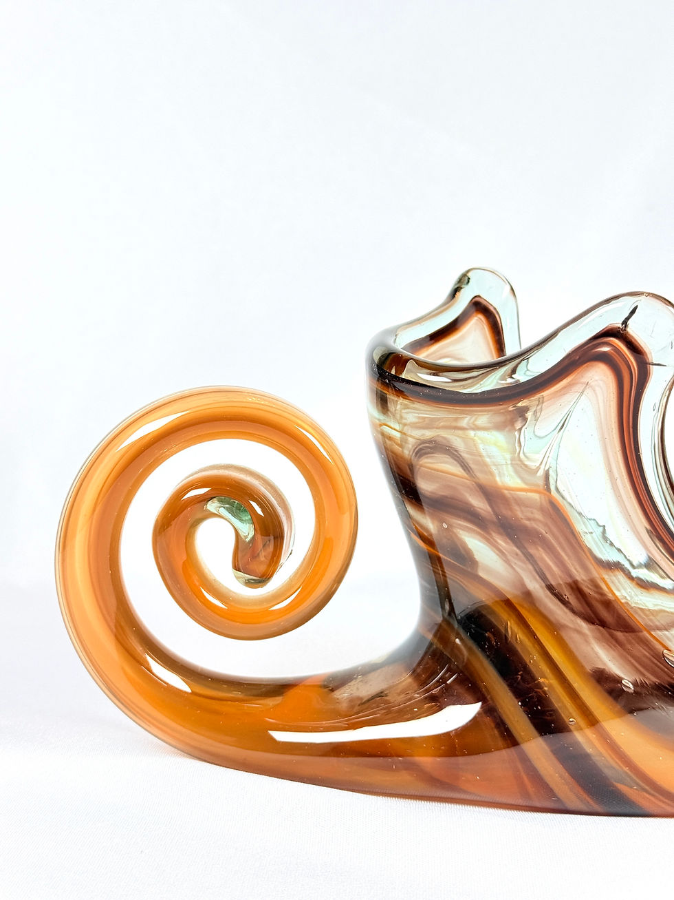 Thumbnail: VINTAGE HAND BLOWN GLASS ART