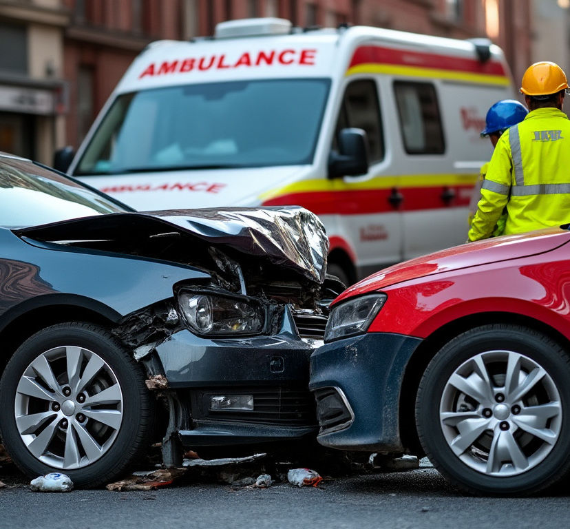 Car accident scene — personal injury representation