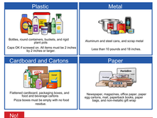 Recycle these items curbside