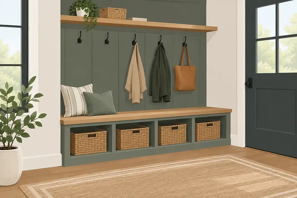 Custom Mudroom Bench Ideas That Work Hard