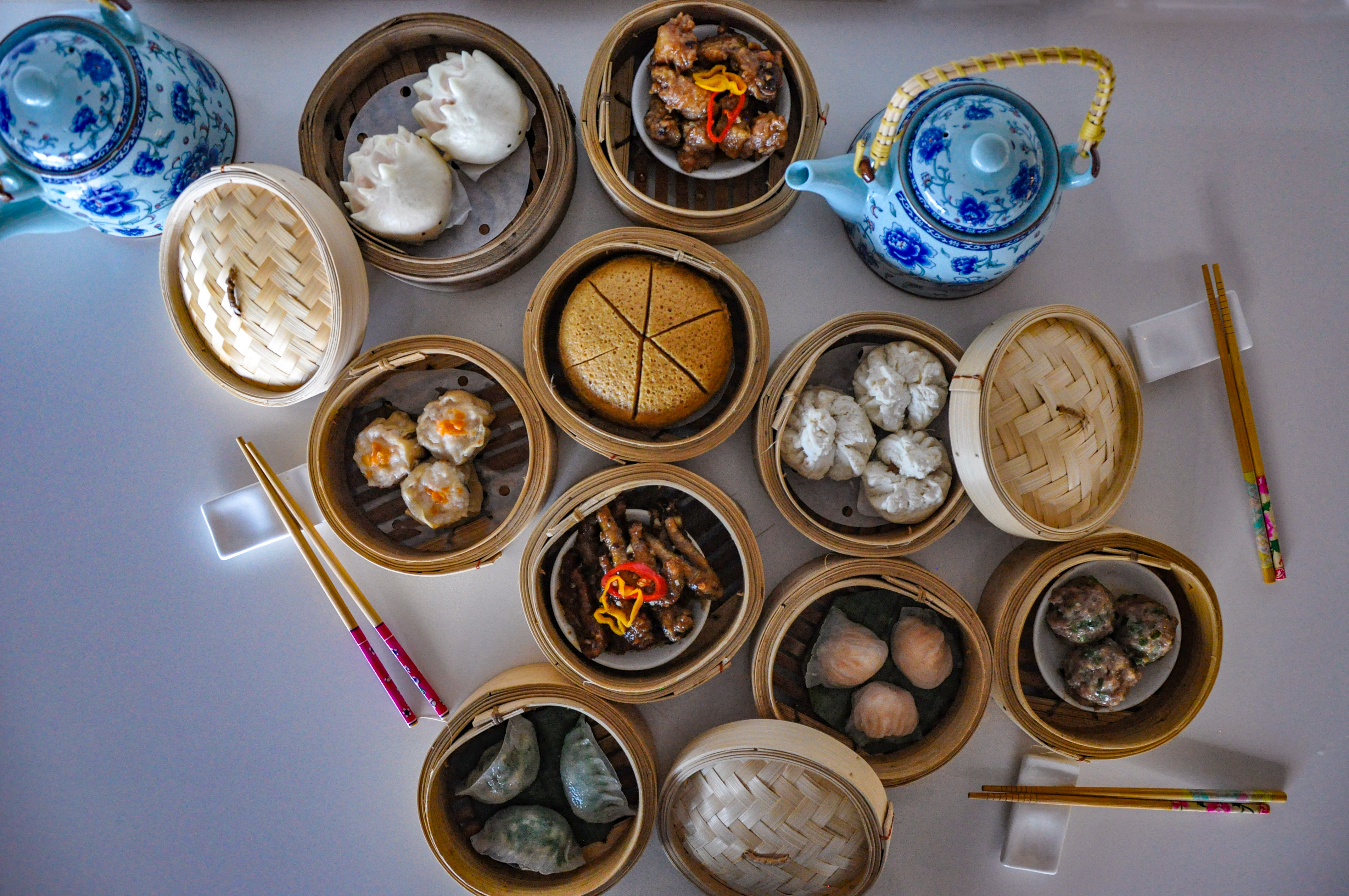 Arranged Food and Objects