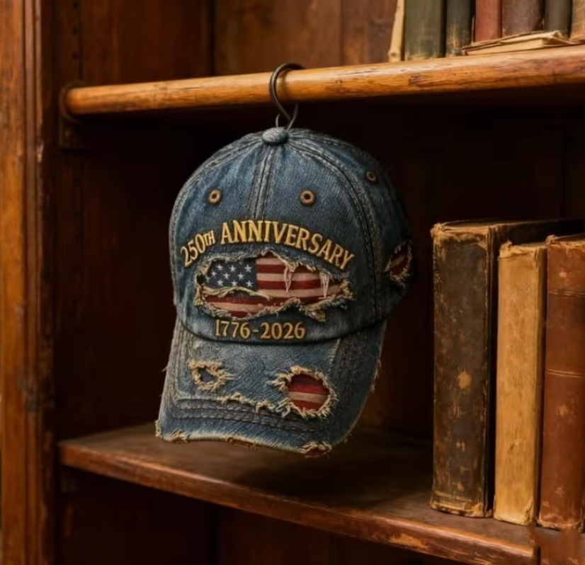 Miniatura: USA 250th Anniversary Baseball Hat - Classic Tattered Vintage