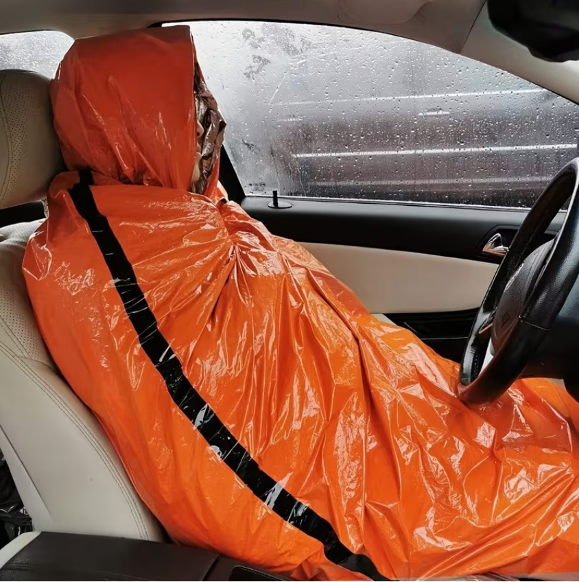 Thumbnail: Emergency Thermal Rescue Blanket Sleeping Bag - Bivvy Bag - LIFESAVER!