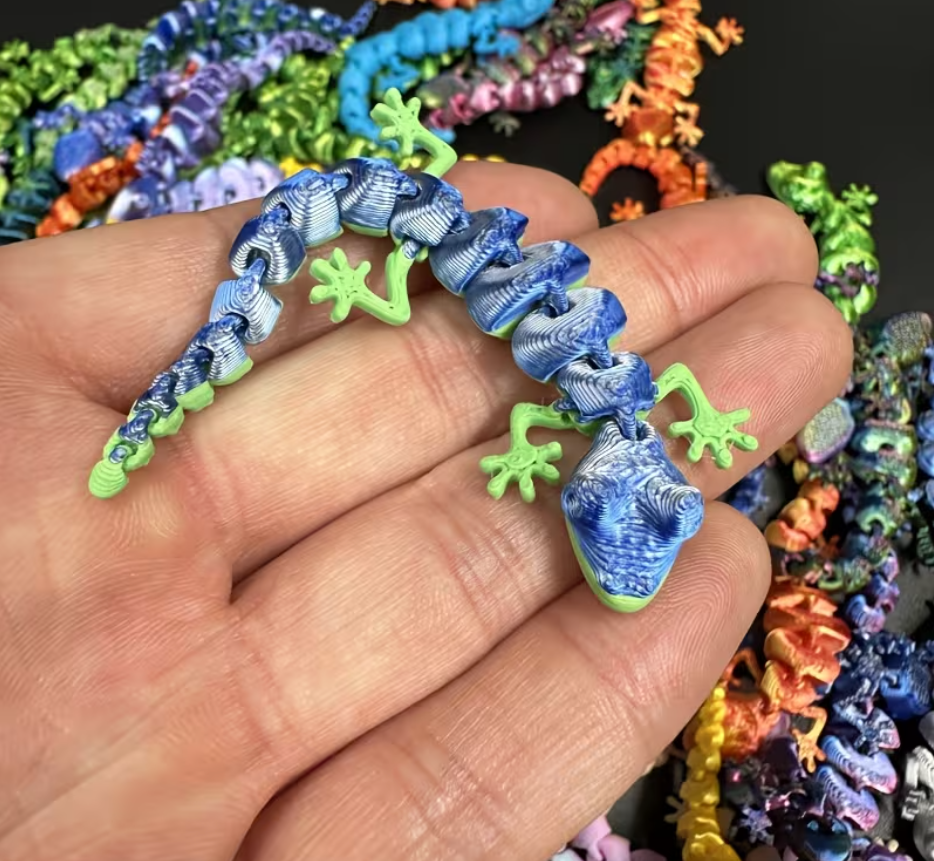 Miniatura: 3D Printed “LUCKY LIZARD”! (Random Color)