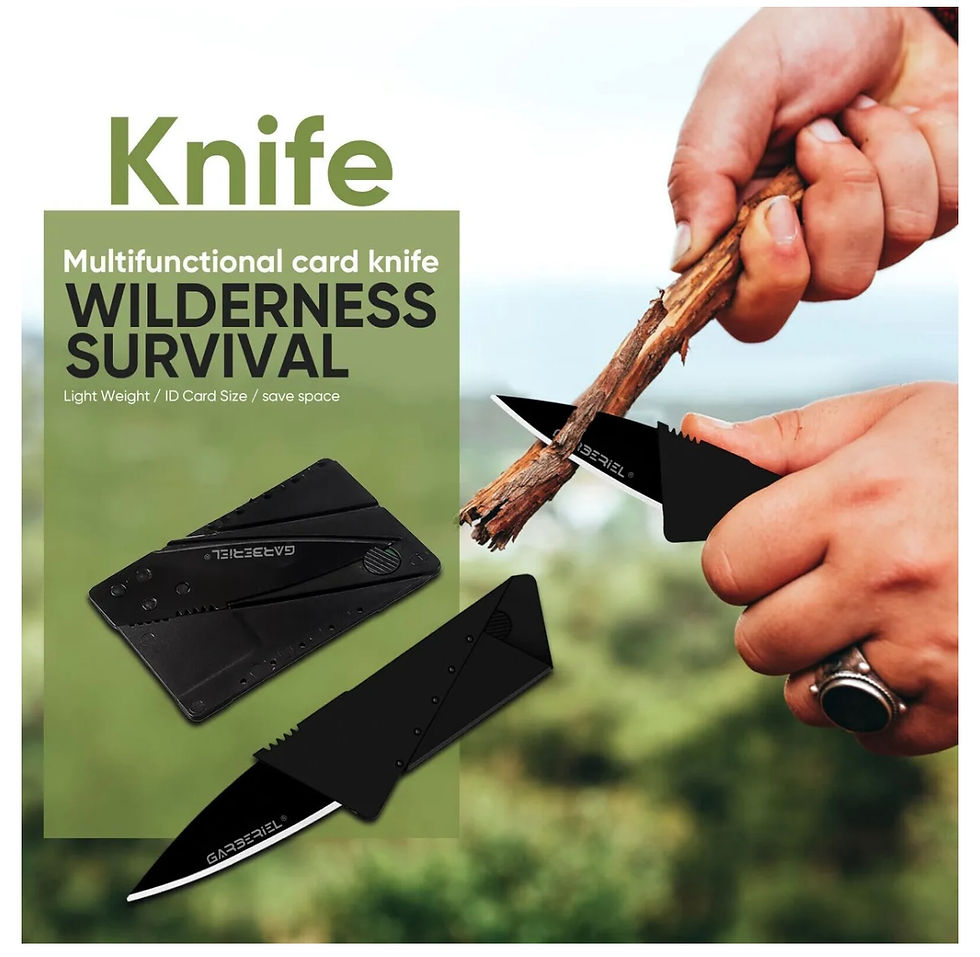 Thumbnail: 3 Pack Folding Credit Card Knife