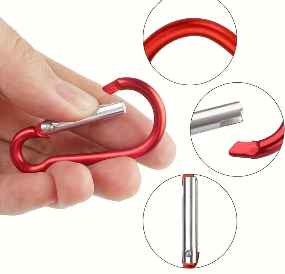 Thumbnail: (5) Five Mini Carabiners - Five Random Colors