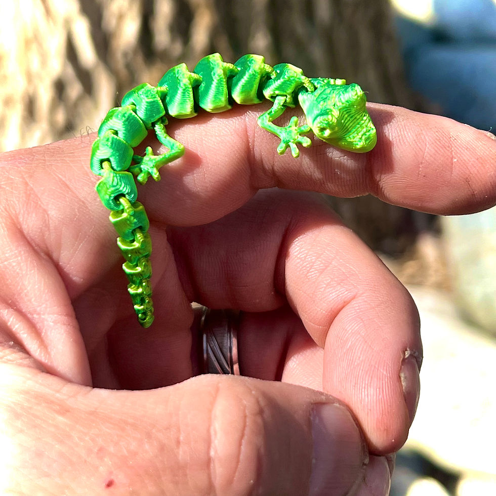 Miniatura: 3D Printed “LUCKY LIZARD”! (Random Color)