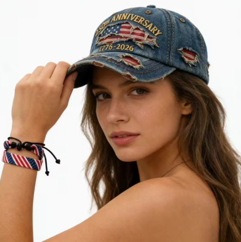 Miniatura: USA 250th Anniversary Baseball Hat - Classic Tattered Vintage